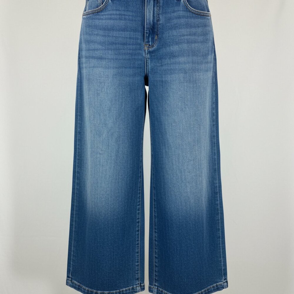 Universal Thread Women's Wide Leg Jeans Size 14/32R High Rise Blue Denim New
